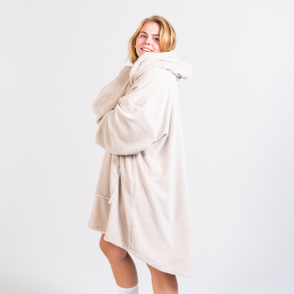 Warmpies beige deken hoodie